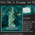 Mens Shirt 21 - Decoupage Card Kit