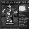 Mens Shirt 24 - Decoupage Card Kit