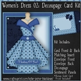 Womens Dress 02 - Decoupage Card Kit