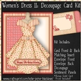 Womens Dress 11 - Decoupage Card Kit