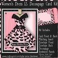 Womens Dress 12 - Decoupage Card Kit