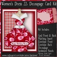 Womens Dress 22 - Decoupage Card Kit