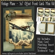 Vintage Plane - 5x7 Offset Front Card Mini Kit