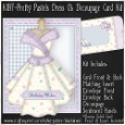 Pretty Pastels Dress 01 - Decoupage Card Kit