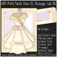 Pretty Pastels Dress 02 - Decoupage Card Kit