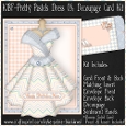 Pretty Pastels Dress 05 - Decoupage Card Kit