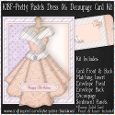 Pretty Pastels Dress 06 - Decoupage Card Kit