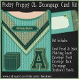 Pretty Preppy 01 - Decoupage Card Kit