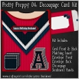 Pretty Preppy 04 - Decoupage Card Kit