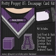 Pretty Preppy 07 - Decoupage Card Kit
