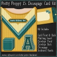 Pretty Preppy 15 - Decoupage Card Kit