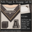Pretty Preppy 16 - Decoupage Card Kit