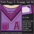 Pretty Preppy 17 - Decoupage Card Kit