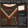 Pretty Preppy 18 - Decoupage Card Kit