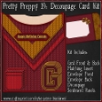 Pretty Preppy 19 - Decoupage Card Kit