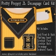 Pretty Preppy 21 - Decoupage Card Kit