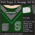Pretty Preppy 22 - Decoupage Card Kit