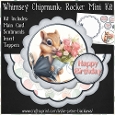 Whimsey Chipmunk - Scalloped Rocker Card - Mini Kit