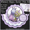 Whimsey Hippo - Scalloped Rocker Card - Mini Kit
