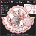 Whimsey Mouse - Scalloped Rocker Card - Mini Kit