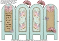 Vintage Blooms - Beautiful - Folded Screen Card