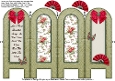 Vintage Florals - Beautiful - Folded Screen Card