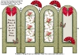 Vintage Florals - Birthday - Folded Screen Card