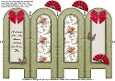 Vintage Florals - Friends - Folded Screen Card