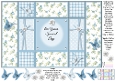 Fresh Blue Flowers - On Your Special Day - Tri Shutter Card