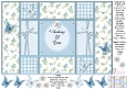 Fresh Blue Flowers - Thinking Of You - Tri Shutter Card