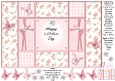 Fresh Pink Flowers - Happy Mothers Day - Tri Shutter Card