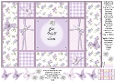 Fresh Purple Flowers - Get Well Soon - Tri Shutter Card