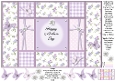 Fresh Purple Flowers - Happy Mothers Day - Tri Shutter Card