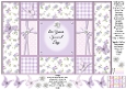 Fresh Purple Flowers - On Your Special Day - Tri Shutter Card
