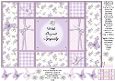 Fresh Purple Flowers - With Deepest Sympathy - Tri Shutter Card