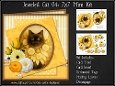 Jeweled Cat 04 - Chantilly Tiffani Kitten - Decoupage Mini Kit