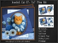 Jeweled Cat 07 - Ginger Kitten - Decoupage Mini Kit