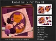 Jeweled Cat 11 - Persian Kitten - Decoupage Mini Kit