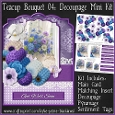 Teacup Bouquet 04 - Decoupage Mini Kit