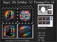 Happy 12th Birthday - 7x7 Squared Mini Kit