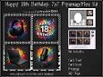 Happy 18th Birthday - 7x7 Squared Mini Kit