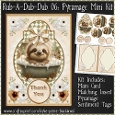 Rub-A-Dub-Dub 06 - Sloth - 5x7 Pyramage Mini Kit