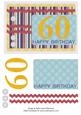 Male Stripes - 60th Birthday Card