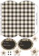 Country Charm Charcoal and Cream - Pillow Box