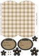 Country Charm Tan and Cream - Pillow Box