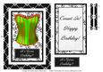 Corset 6 - Happy Birthday - Rectangle Spinner Card