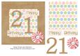 Female Polka - 21st Birthday Card