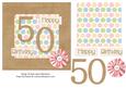 Female Polka - 50th Birthday Card