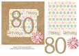 Female Polka - 80th Birthday Card