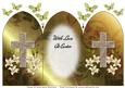 The Lord's Prayer on Cross 2 - Arch Tri Fold Card